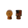 Madera de Azufaifo Tallada por Rayo Natural Bolsa Tai Chi Bagua Colgante DIY de Tres Piezas Accesorio Pulsera Cuentas Espaciadoras Joyería