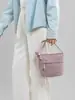 Bolso Cubo de Lona para Mujer, Bolso de Hombro de Gran Capacidad, Nuevo Bolso Cruzado Casual para el Trabajo 2026, Ligero, Color Caramelo
