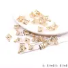 Múltiples Estilos de Colgante de Corazón con Lazo de Doble Agujero Incrustado de Diamantes para Collar Pulsera Hecho a Mano Accesorios Pequeños