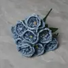 9 Peônias de Austin Decoração de Jardim para Casamento Enfeites Decoração de Interiores Flores Artificiais Adereços para Fotografia Flores Artificiais