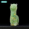 Adornos de alpaca con pegamento de grava de cristal natural transfronterizos, artesanías de resina de alpaca de cristal, adornos decorativos para el hogar