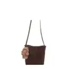 Bolsas Retro Esmeriladas Otoño e Invierno para Mujer 2026 Nueva Moda Bolso Cruzado Versátil Bolso Cubo de Moda con Estampado de Leopardo