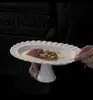 Soporte de Exhibición de Postres para Banquete de Bodas Color Crema, Soporte para Pausa de Té de Negocios, Soporte de Exhibición de Pasteles de Cumpleaños con Sentido del Orden