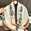 Bufanda Nueva de Algodón y Lino para Primavera y Otoño 2026, Buena Textura, Elegante y a la Moda, Bufanda Larga de Seda Versátil, Doble Uso como Chal Protector Solar