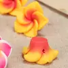 Arcilla Suave de 15 mm Frangipani Pequeño Fabricante Mayorista Pulsera de Cuentas DIY Collar Accesorios de Joyería Hawaiana Frangipani