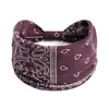 Faixa de Cabelo Colorida Retrô Europeia e Americana Castanha Padrão Paisley Edição Larga Headband Esportes Yoga Headwear Elástico Mulheres