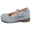 Sapatos Mary Jane de salto baixo estilo francês para mulheres, nova coleção primavera-verão 2026, adequados para combinar com vestidos, sapatos de festa, sapatos de couro Lolita de corte baixo