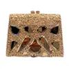 Bolsa de Pedra Nova Recorte Diamante Bolsa de Jantar Europeia e Americana Festa Banquete Diamante de Vidro Bolsa de Mão Feminina