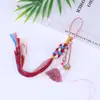 Bolsa de Abacaxi Pendurada Brinquedo Estilo Antigo Peça de Mão Corda Pendurável Sachê Acessórios para Pendurar no Carro Decorativo Semi-Acabado Multicolorido Pequeno Pingente de Borla Lote