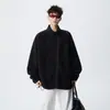 Sudadera casual de una sola capa con cuello alto para hombre, holgada, elegante, cómoda, cálida, moderna, chaqueta para hombre de color liso