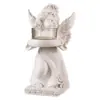 Candelabro de Anjo Romântico com Copo para Vela Quarto Sala de Jantar Mesa Decoração Jantar à Luz de Velas Enfeites Candelabro de Anjo Fofo