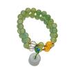 2024 Nuevos Accesorios de Mano Nuevo Estilo Chino Hebilla de la Paz Pulsera de Jade Imitación Pulsera para Mujer Diseño Nicho Ins