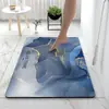 La Alfombrilla de Tierra de Diatomeas con Patrón Dorado Más Vendida de Rusia para Comercio Transfronterizo, Alfombrilla Antideslizante Absorbente de Agua de Secado Rápido para Baño del Hogar