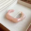 Pulseras Populares Transfronterizas Europeas y Americanas, Pulseras Anchas de Ola Irregular Manchadas de Acrílico, Pulseras de Nicho de Alta Gama para Mujer