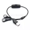 Cable USB Directo de Fábrica con Botón de Interruptor 4.0 Pinzas de Electrodo Cables para Equipos de Rehabilitación y Cuidado de la Salud