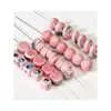 Miel Rosa Corazón Cerámica Cuentas Calabaza Cuentas Tulipán Lluvia Mariposa Pulsera Collar de Cuentas DIY Accesorios Hechos a Mano