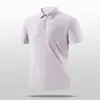 Camisa Polo Masculina Casual de Designer com Gola Alta para Corrida e Golfe, Alternativa de Moda Secagem Rápida para Negócios