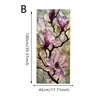 Película Electroestática para Ventana Floral Pintada, Completamente Opaca, Sin Pegamento, Aislante Térmico, Bloqueadora de UV, Película de Cristal para Privacidad, Reutilizable