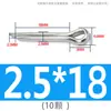 Pasador de seguridad de acero inoxidable 304, pasador elástico, pasador de bloqueo, pasador de inserción, pasador cilíndrico M1M1.2M1.5M2M2.5M3M4M5