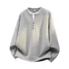 Sudadera de alta calidad de la marca NASA para hombre, de estilo dos piezas falso, con cuello redondo y manga larga, adecuada para primavera y otoño, con un corte relajado, sencillo y holgado, que encarna un estilo clásico y discreto.