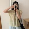 En Stock Primavera 2026 Nuevo Moda Coreana Elegante Casual Diseño Nicho Blusa Camisa Plisada