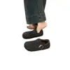 Zapatos Birkenstock Retro de Punta Redonda, Fieltro y Forro de Borrego para Mujer, Nuevos Mocasines Cálidos Slip-On de Verano