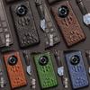 Adequado para capa de celular real me 11 11Pro couro crocodilo caveira meio pacote Realme 11Pro + capa protetora de couro