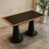 Mesas y sillas de estilo rústico para restaurantes de alta gama, cafeterías y restaurantes de fusión de moda y nicho que sirven cocina occidental, hechas de madera maciza