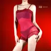 Body de encaje con portaligas, brillante y sedoso, estilo francés, puro y seductor, sexy, ajustado al cuerpo, traje de baño de medias con portaligas para mujer