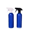 Suministro del Fabricante Material HDPE 28 dientes 500ML Azul Hombro Redondo Botella de Plástico Botella Dispensadora de Limpiador Líquido