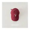 Gorra de Béisbol Infantil Estilo Coreano Bordado de Pingüino Pequeño Gorro para Bebé Niños y Niñas Primavera y Otoño Visera Borde Desgastado Gorra de Béisbol