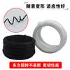 Alambre directo de fábrica galvanizado recubierto de plástico alambre de hierro 0.55 0.75 0.9 1.2 1.5mmpvc brida de cable recubierta de plástico