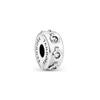 Pangadora Plata Esterlina S925 Original Pulsera Hueso de Serpiente Clip Fijador de Cuentas Pulsera de Cuentas Sueltas Hebilla de Posicionamiento Amuleto de Cuentas