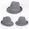 Sombrero de Malla Transpirable de Verano Transfronterizo, Sombrero de Paja Estilo Británico Jazz, Sombrero para el Sol, Sombreros para Hombres y Mujeres, Venta al por Mayor Personalizada