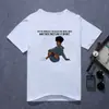 T-shirt feminina de manga curta ins feminina estampada de manga curta blusa de manga curta básica tamanho europeu Gola redonda
