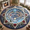 Alfombra de terciopelo de cristal transfronteriza, alfombra de sala de estar navideña visual 3D, alfombra duradera y decorativa, venta al por mayor del fabricante