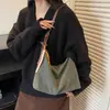 Bolsa Estampada de Leopardo Retrô Feminina Grande Capacidade Nova Outono e Inverno 2025 Bolsa de Ombro Casual Underarm Moda para o Trabalho Bolsa Saco