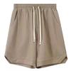 Shorts casuais de sarja de algodão americano verão masculino moda japonesa na moda solta confortável calças esportivas calças masculinas