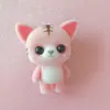 Boneco de Animal Fofo Japonês com Revestimento de Veludo Brinquedo Enfeites de Mesa Japonês Fofo Enfeites Decorativos Presentes