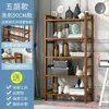 Prateleira de armazenamento de cozinha de vários andares prateleira de armazenamento de bambu e madeira prateleira de armazenamento estilo chinês simples uma variedade de especificações