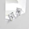 Brincos de Estrela de Cristal de Gelo Femininos Açúcar Aojing Diamante Super Brilhante Orelha de Ouro 10K Agulha de Orelha Orelhas