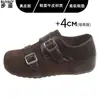 Zapatos para Mujer Estilo Birkenstock de Cuero Genuino Suela Gruesa Tacón Oculto Cobertura Total Suela Suave Pies No Cansados Zapatos Planos Cómodos Mocasines Slip-on