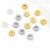 Cuentas Cilíndricas Grabadas con Palabra de Fortuna de Oro de 18K que Conservan el Color, Cuentas de Fortuna, Cuentas Espaciadoras, Cuentas para Hilo, Collar, Pulsera, Accesorios para Joyería DIY D93