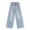 Jeans Casuais Largos Nirben Cowboy Original Cor de Vaca para Homens, Novas Calças Retas Soltas e Versáteis Estilo Americano, Modernas
