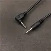 Cable de audio de 3,5 mm codo en ángulo recto cable de audio de 3,5 mm cable de audio para computadora cable de audio aux macho a macho 1 metro