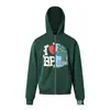 Sudadera con capucha de terciopelo Bpm con estampado de letras Broken Planet, holgada, casual, para hombre y mujer, moderna, otoño e invierno