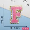 Parches Bordados al por Mayor en Stock, Parches Bordados por Computadora, Letras Bordadas en Toalla Rosa, Estilos No Adhesivos y Autoadhesivos, Parches para Ropa