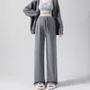Pantalones de maternidad para primavera y otoño Ropa exterior Pantalones de pierna ancha Nuevo estilo 2026 Sin apretar en el vientre durante el embarazo Sin soporte para el vientre Pantalones de arroz glutinoso