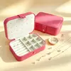 Caja de joyería larga de cuero personalizada para fábricas de comercio exterior, caja de embalaje para pendientes, collares y accesorios para el cabello, se puede imprimir con logotipo