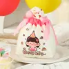 Sacolas de Presente para Crianças, Sacolas de Tecido para Embalagem de Presente de Aniversário de Mês Cheio para Bebês e Jardim de Infância, Sacolas Tote para Presentes